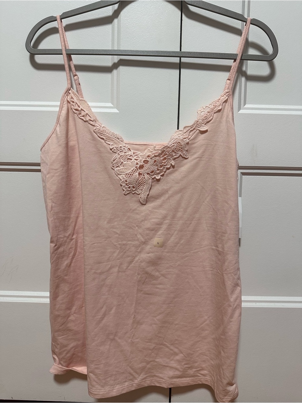 Loft Outlet Delicate Lace-Trim Pink Cami Top NWT